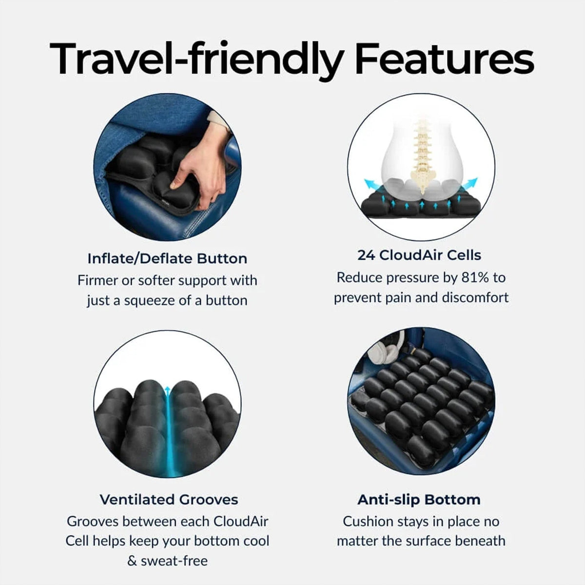 Travel cushion details