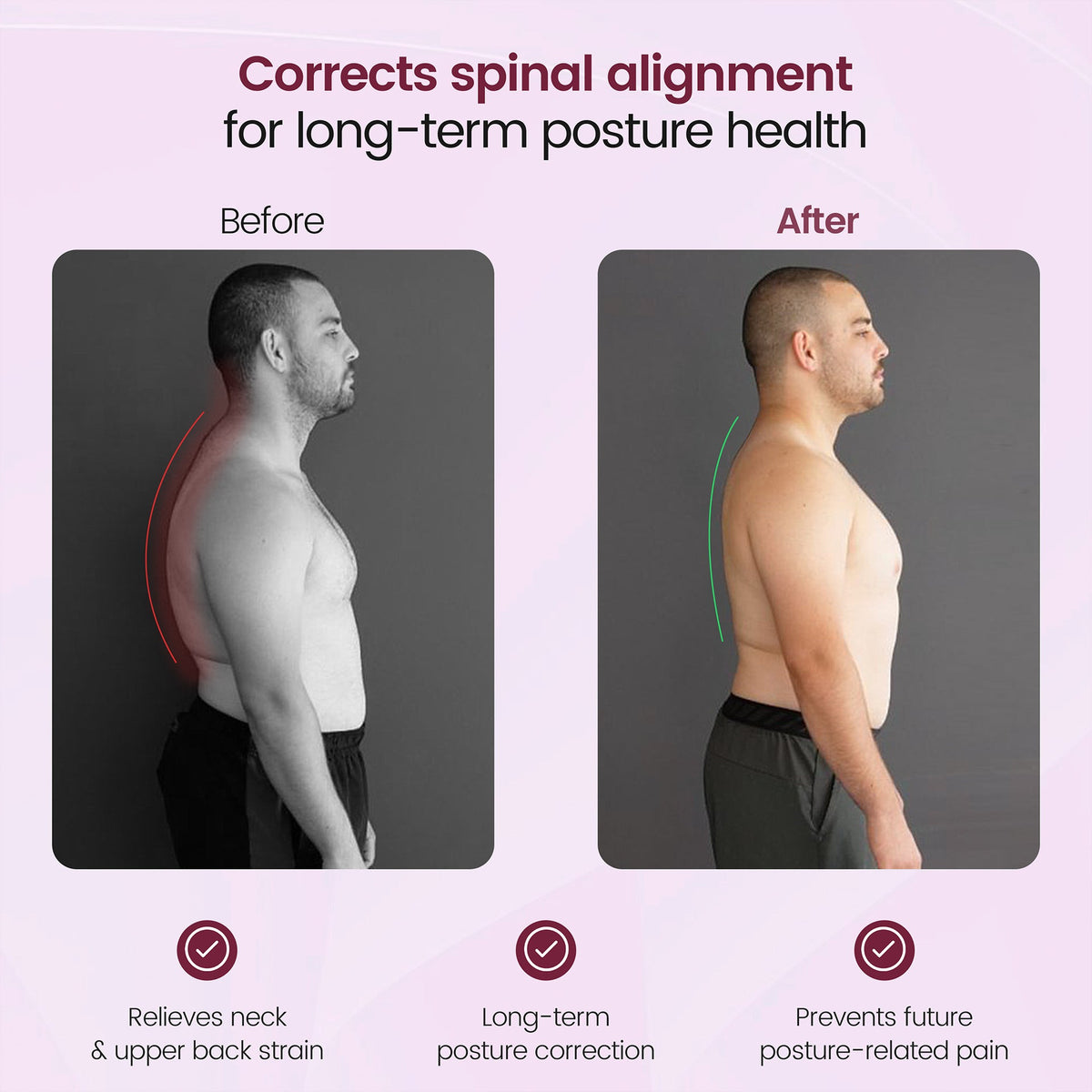 Posture corrector under clothing