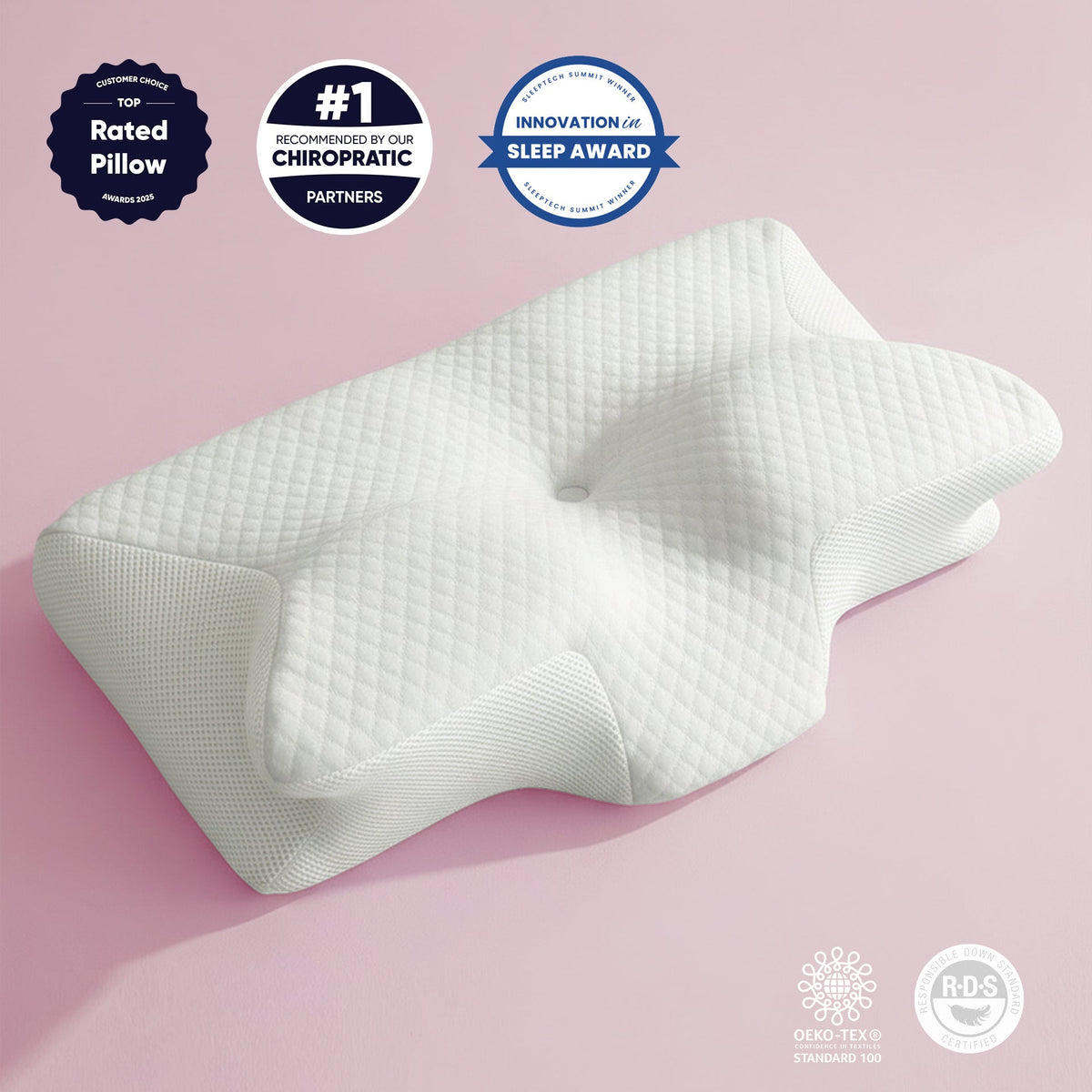 RestAlign pillow white cover