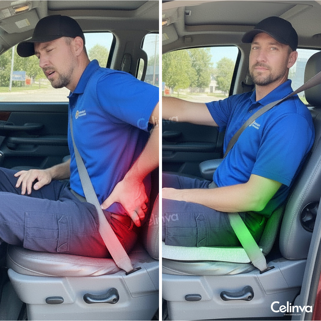 Seat cushion relieving tailbone pressure