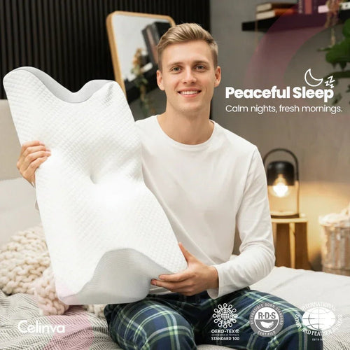 Ergonomic pillow contour