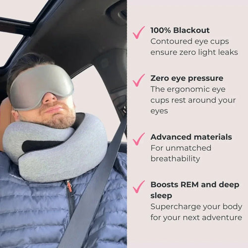Sleep mask worn